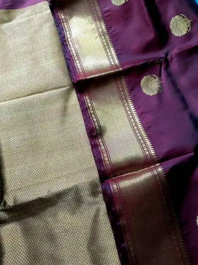 Bishnupuri Swarnachari Silk Saree