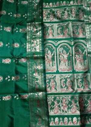Green Sournchari Wedding Saree Online