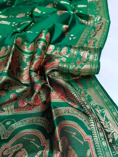 Green Sournchari Wedding Saree Online