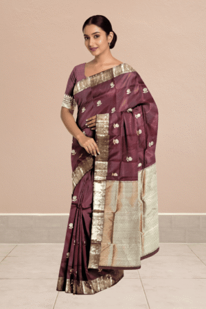 Bishnupuri Swarnachari Silk Saree