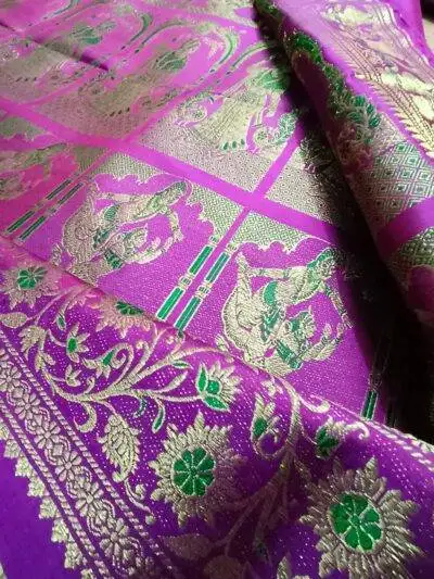 Bishnupuri Sournchari Pure Silk Saree