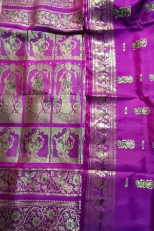 Bishnupuri Sournchari Pure Silk Saree