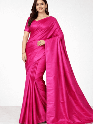 Handloom Soft Pure Silk Plain Saree