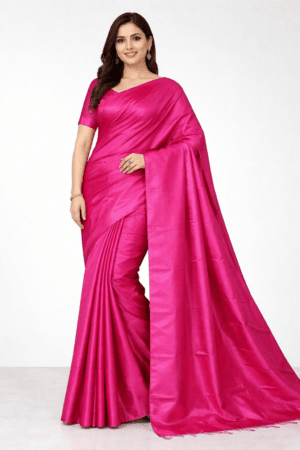 Handloom Soft Pure Silk Plain Saree