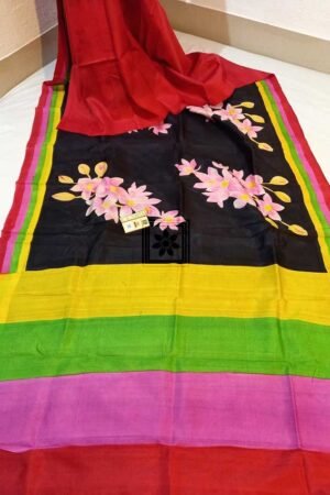 Hand Paint Pure Silk Sari