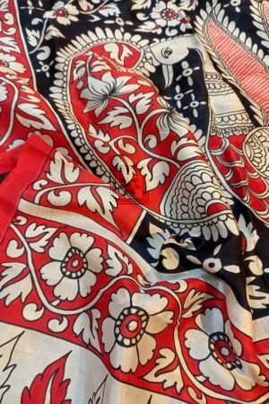 Handpaint Handloom Silk Saree