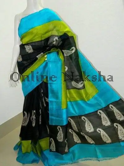 Printed Bishnupuri Silk Saree Online