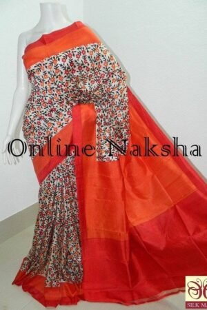 Bishnupur Sonamukhi Silk Printed Saree
