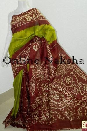 hand batik silk sarees
