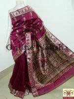 Baluchari Bishnupuri Pure Silk Sari