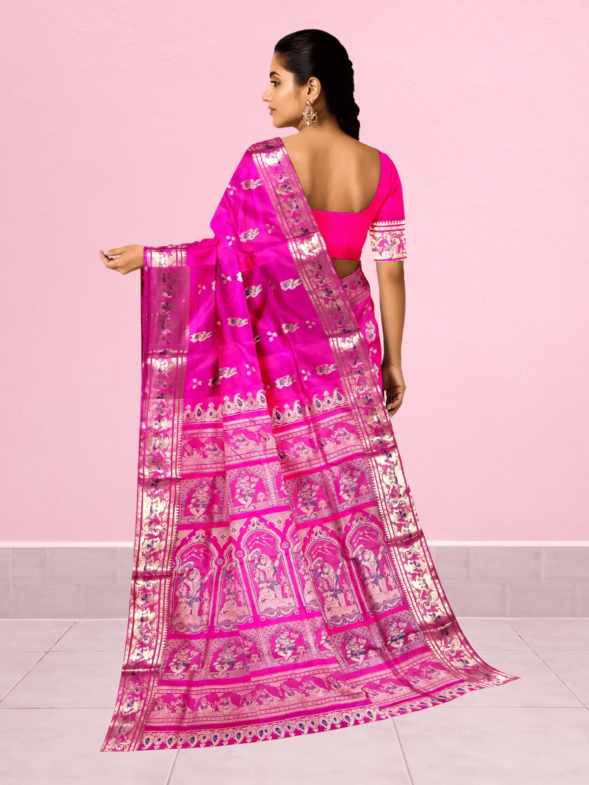 Minakari Swarnachari Silk Saree