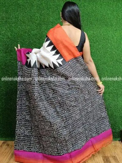 Printed Silk Sari