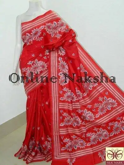 Kantha Stitch Saree