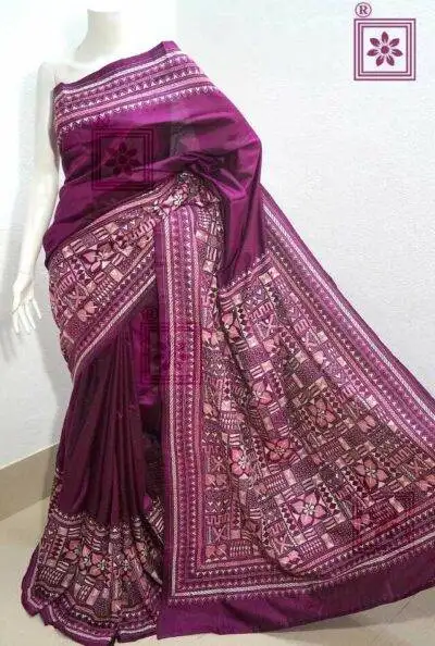 Kantha Work Sari
