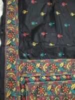 Kantha Stitch Bangalore Silk Saree