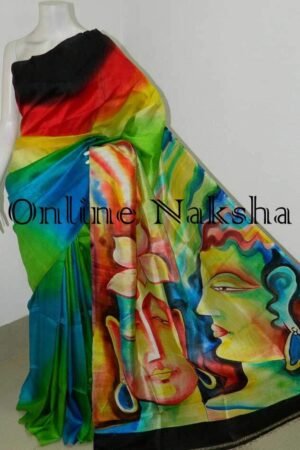 Hand Painted Bishnupuri Silk Sarees