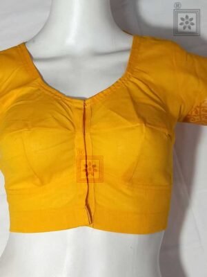 Cotton Blouse with Designer Back Design