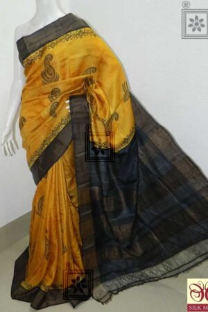 Zari Border Tussar Silk Saree