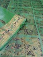 Bishnupuri Swarnachari Pure Silk Saree Baluchari saree