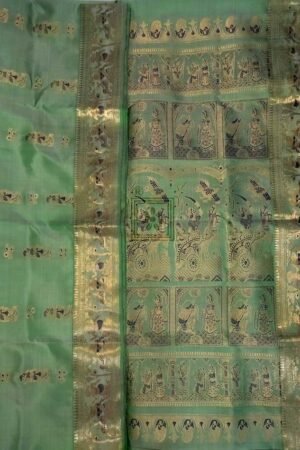 Bishnupuri Swarnachari Pure Silk Saree