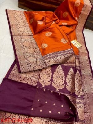 Buy Online Pure Katan Banarasi Saree