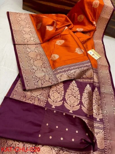 Buy Online Pure Katan Banarasi Saree