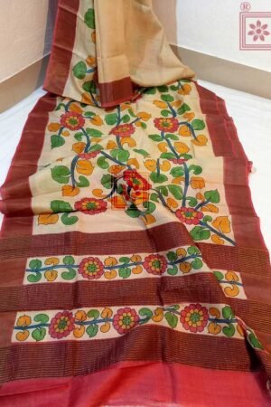 Silk Kalamkari Saree