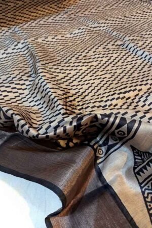 Pure Tussar With Original Jori Border