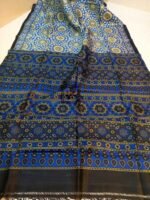 Buy Ajrakh Print Silk Sarees Buy Ajrakh Print Silk Sarees