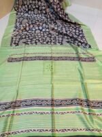 Printed Ghicha Silk Saree