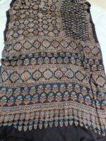 Ajrakh Hand Block Printed Sarees