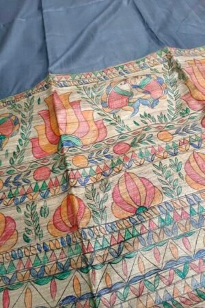 Ghicha Silk Madhubani Saree