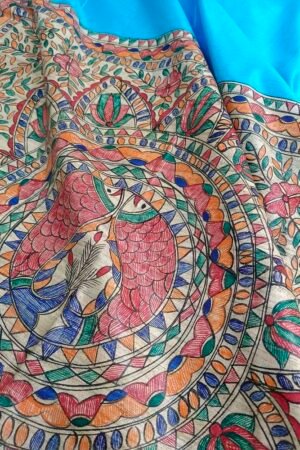Madhubani Ghicha Silk Saree