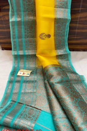 Banarasi Handloom Kora Silk Saree