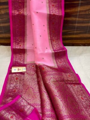 Buy Kora Banarasi Saree Online