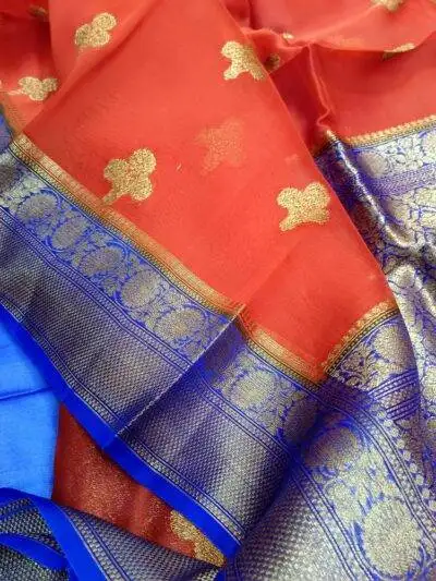 Buy Kora Banarasi Saree Online