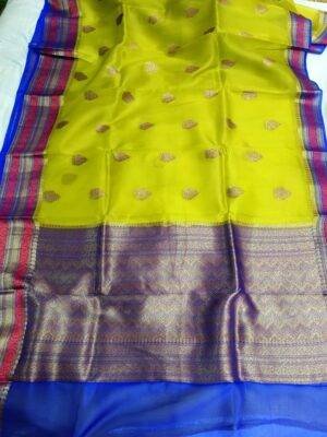 Banarasi Handloom Kora Silk Saree