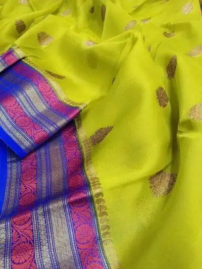 Banarasi Handloom Kora Silk Saree