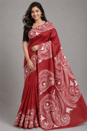 Handloom Silk Batik Saree