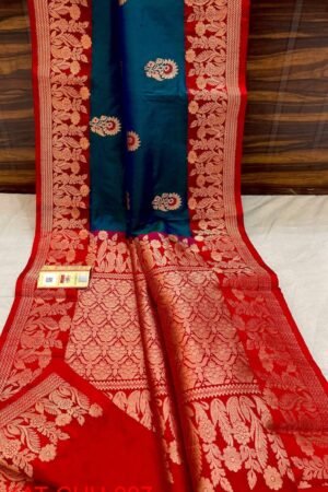 Pure Banarasi Katan Silk Wedding Saree