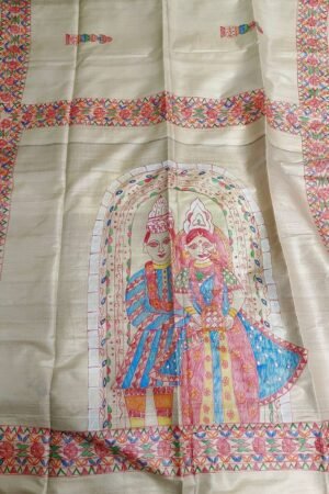 Madhubani Tussar Saree