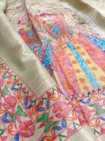 Madhubani Tussar Saree Madhubani Tussar Saree