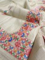 Madhubani Tussar Saree Madhubani Tussar Saree