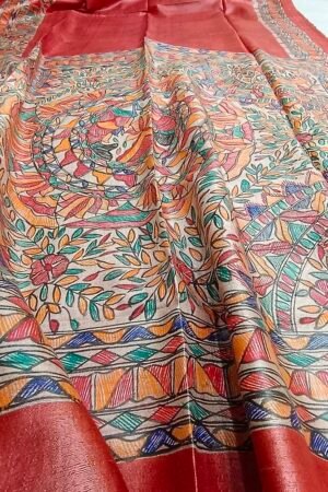 Buy Madhubani Painting Saree