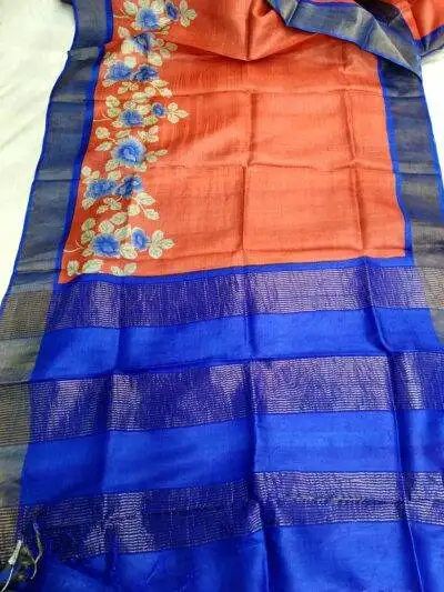 Handloom Bengal Tussar Silk Sarees