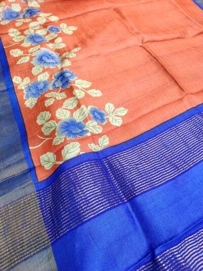 Handloom Bengal Tussar Silk Sarees