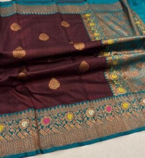 Pure Tussar Silk Banarasi Saree Online