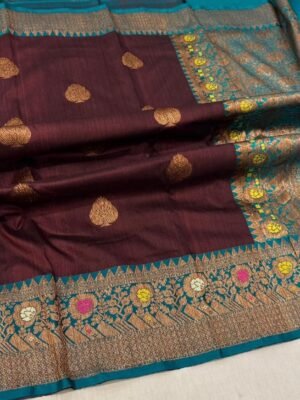 Pure Tussar Silk Banarasi Saree Online