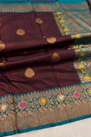 Pure Tussar Silk Banarasi Saree Online