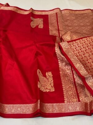 Gold Zari Banarasi Bridal Saree